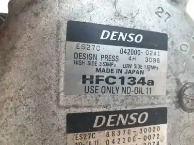 Peça sobressalente para automóvel em segunda mão compressor de ar condicionado a/a a/c por lexus gs (gs/us/ws19) 3.5 450 h [3.5 ltr. - 218 kw v6 (hibrido)] referências oem iam 8837030020  