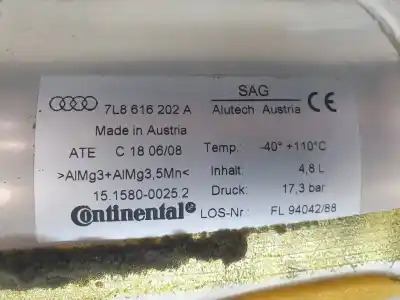 Автозапчасти б/у центральный амортизатор аккумулятора за audi q7 (4l) v6 3.0 tdi (176kw) ambiente ссылки oem iam 7l8616202a  
