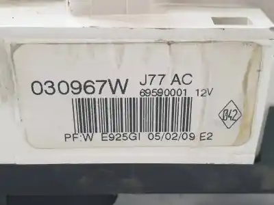 Peça sobressalente para automóvel em segunda mão comando de sofagem (chauffage / ar condicionado)  por renault clio iii authentique referências oem iam 030967w  