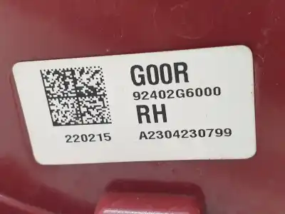Second-hand car spare part right tailgate light for kia picanto (ja) concept oem iam references 92402g6000  