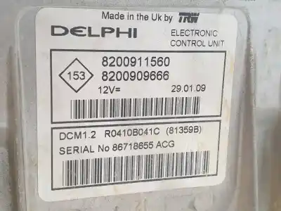 Second-hand car spare part ecu engine control for renault clio iii authentique oem iam references 8200911560  