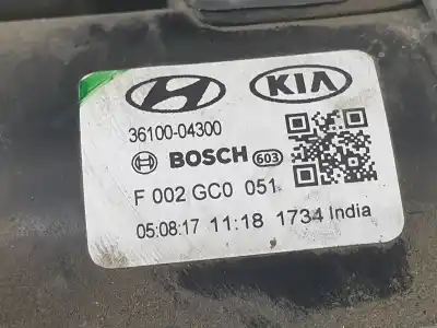 Second-hand car spare part starter motor for kia picanto (ja) concept oem iam references 3610004300  