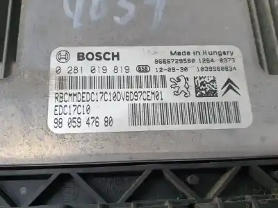Second-hand car spare part ecu engine control for citroen ds3 electro shot oem iam references 0281019819  
