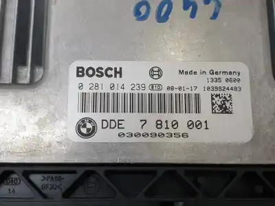 Second-hand car spare part ecu engine control for bmw serie 1 berlina (e81/e87) 118d oem iam references 0281014239  