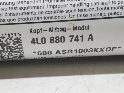 Автозапчасти б/у подушка безопасности передняя левая шторка безопасности за audi q7 (4l) v6 3.0 tdi (176kw) ambiente ссылки oem iam 4l0880741a  