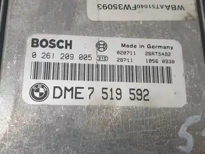 Second-hand car spare part ecu engine control for bmw serie 3 compact (e46) 316ti oem iam references 7519592  