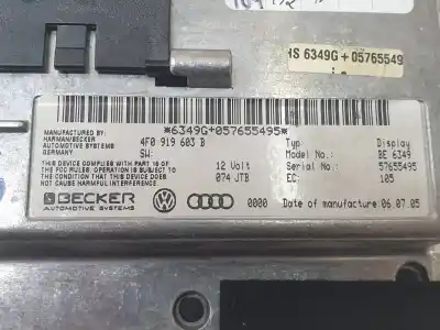 Автозапчастина б/у багатофункційний дисплей для audi a6 avant (4f5) 3.0 v6 24v tdi посилання на oem iam 4f0919603b   Автозапчастина б/у багатофункційний дисплей для audi a6 avant (4f5) 3.0 v6 24v tdi посилання на oem iam 4f0919603b