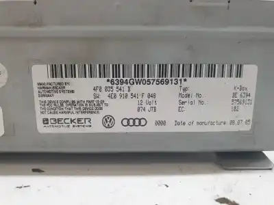 Автозапчастина б/у gps навігаційна система для audi a6 avant (4f5) 3.0 v6 24v tdi посилання на oem iam 4f0035541b   Автозапчастина б/у gps навігаційна система для audi a6 avant (4f5) 3.0 v6 24v tdi посилання на oem iam 4f0035541b