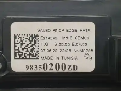 Second-hand car spare part multifunction switch for peugeot 308 allure pack puretech oem iam references 98350200zd  