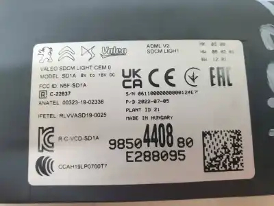 Second-hand car spare part electronic module for peugeot 308 allure pack puretech oem iam references 9850440880  