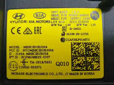 Автозапчасти б/у электронный модуль за hyundai i20 (bc3) 1.0i turbo 100 fap ссылки oem iam 95400q0010  