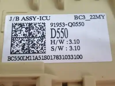 Автозапчасти б/у блок реле/предохранителей за hyundai i20 (bc3) 1.0i turbo 100 fap ссылки oem iam 91953q0550  