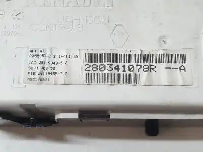 Second-hand car spare part multifunction display for renault trafic combi (ab 4.01) 9 - plazas (l1h1) acristalado. combi corto oem iam references 280341078r  