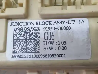Second-hand car spare part fuse box unit for kia picanto (ja) gt line oem iam references 91950g6060  