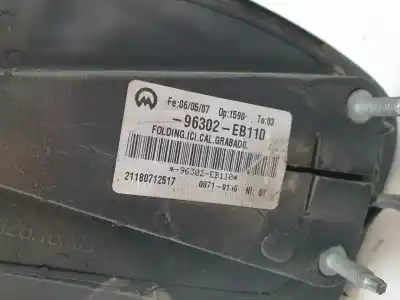 Second-hand car spare part left rearview mirror for nissan navara pick-up (d40m) doble cab se 4x4 oem iam references 96302eb110  