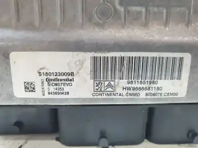 Pièce détachée automobile d'occasion calculateur moteur ecu pour peugeot 308 active références oem iam 9811651980  