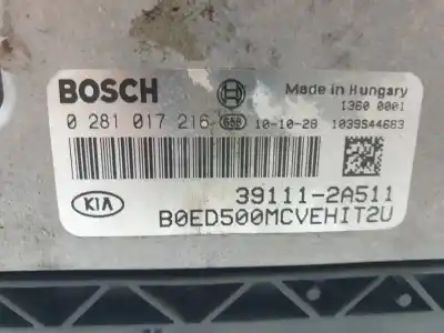 Peça sobressalente para automóvel em segunda mão centralina de motor uce por kia cee´d emotion referências oem iam 391112a511  