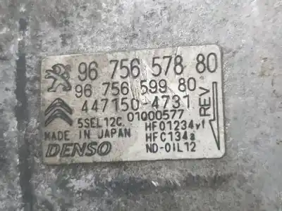 Peça sobressalente para automóvel em segunda mão compressor de ar condicionado a/a a/c por citroen c4 picasso exclusive referências oem iam 9675657880  