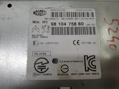 Pièce détachée automobile d'occasion système de navigation gps pour peugeot 308 active références oem iam 9810475880  