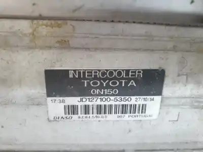 Peça sobressalente para automóvel em segunda mão intercooler por toyota auris active referências oem iam jd1271005350  