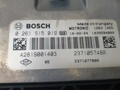 Автозапчастина б/у ебу контролер двигуна для renault twingo iii zen посилання на oem iam 0261s15019  