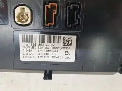 Peça sobressalente para automóvel em segunda mão display gps / multimídia por peugeot 308 active referências oem iam 9811486280  