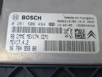 Second-hand car spare part ecu engine control for peugeot 308 access oem iam references 9678495980  