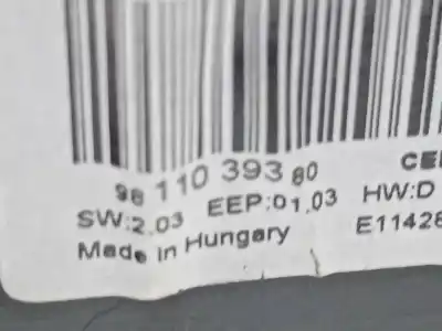 Second-hand car spare part electronic module for peugeot 308 active oem iam references 9811039380  