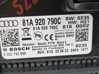 Автозапчасти б/у приборная доска за audi q2 (gag) 30 tdi básico ссылки oem iam 81a920790c  