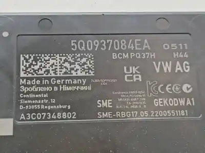 Автозапчастина б/у електронний модуль для audi q2 (gag) 30 tdi básico посилання на oem iam 5q0937084ea  