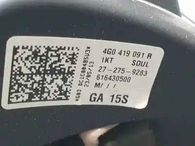 Peça sobressalente para automóvel em segunda mão volante por audi a1 (8x) ambition referências oem iam 4g0419091r  