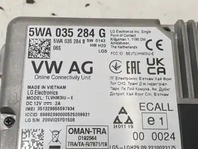 Автозапчасти б/у электронный модуль за audi a1 sportback (gba) 30 tfsi ссылки oem iam 5wa035284g  