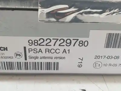 Second-hand car spare part electronic module for peugeot 208 active oem iam references 9822729780  