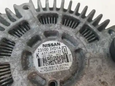 Second-hand car spare part alternator for nissan note (e12) 1.5 dci oem iam references 231003vd1a  