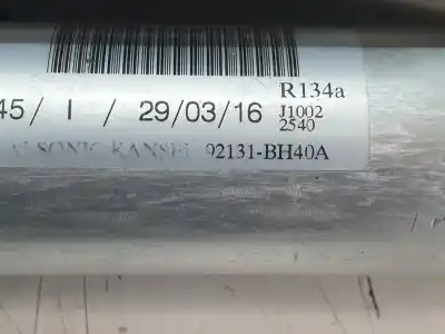 Second-hand car spare part air conditioning condenser / radiator for nissan note (e12) 1.5 dci oem iam references 92131bh40a  