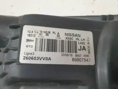 Peça sobressalente para automóvel em segunda mão farol / farolim esquerdo por nissan note (e12) 1.5 dci referências oem iam 260603vv0a  