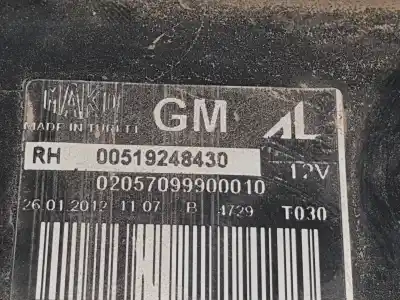 Second-hand car spare part right tailgate light for opel combo d selection l1h1 oem iam references 519248430  