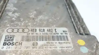 Автозапчастина б/у ебу контролер двигуна для audi a8 (4e2) 3.0 v6 24v tdi посилання на oem iam 4eo910402  