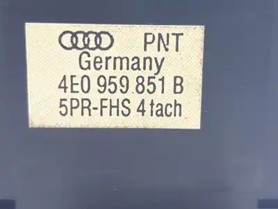 Автозапчастина б/у передні вікний вмикач для audi a8 (4e2) 3.0 v6 24v tdi посилання на oem iam 4e0959851b  