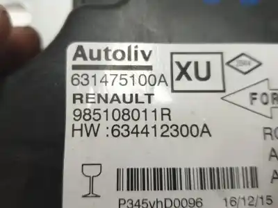 Second-hand car spare part airbag kit for renault megane iv hatchback (b9a/m/n_) 1.5 dci 110 (b9a3) oem iam references 681000327r  985701902r
