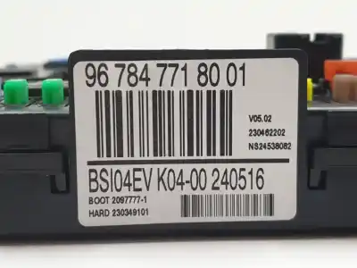 Second-hand car spare part fuse box unit for citroen jumpy furgón 2.0 hdi 125 oem iam references 9878477180  9878477180