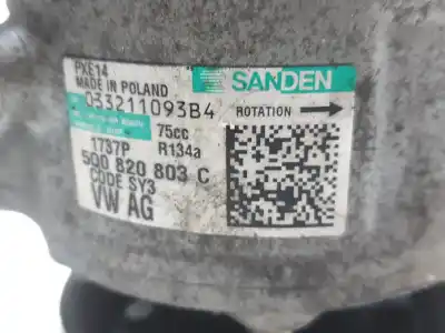 Автозапчасти б/у компрессор кондиционера воздуха за seat leon (5f1) 1.6 tdi ссылки oem iam 5q0820803c  5q0820803c