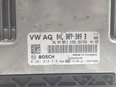 Second-hand car spare part ecu engine control for seat leon (5f1) 1.6 tdi oem iam references 04l907309b  04l907309b