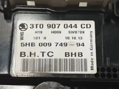 Second-hand car spare part climate control for skoda superb ii ranchera familiar (3t5) 2.0 tdi 16v 4x4 oem iam references 3t0907044cd  3t0907044cd