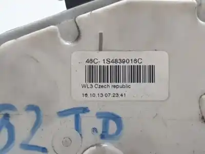Pezzo di ricambio per auto di seconda mano serratura porta posteriore destra per skoda superb ii ranchera familiar (3t5) 2.0 tdi 16v 4x4 riferimenti oem iam 1s4839016c  
