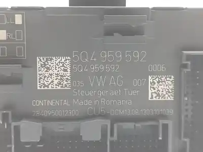 Автозапчастина б/у електронний модуль для seat leon (5f1) 1.6 tdi посилання на oem iam 5q4959592  5q4959592