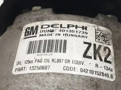 İkinci el araba yedek parçası klima kompresörü için opel astra j (p10) 2.0 cdti (68) oem iam referansları 13250607  