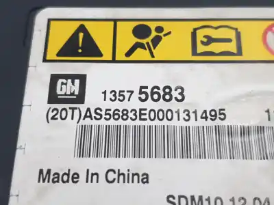 İkinci el araba yedek parçası hava yastigi kontrol ünitesi için opel astra j (p10) 2.0 cdti (68) oem iam referansları 13575683  