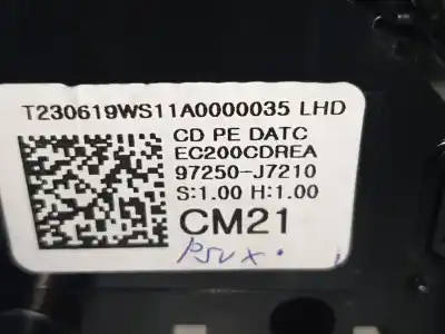 Pièce détachée automobile d'occasion commande de climatisation / chauffage pour kia xceed (cd) 1.5 t-gdi mhev références oem iam 97250j7210  