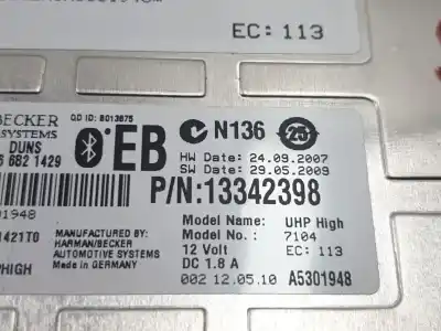 İkinci el araba yedek parçası elektronik modül için opel astra j (p10) 2.0 cdti (68) oem iam referansları 13342398  